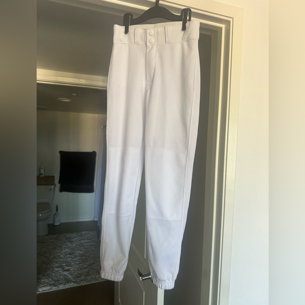Easton White boys baseball pants